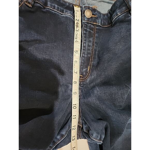Lane Bryant Denim Capri Pants Size 22 Mid Rise Blue Pedal Jeans Flex Magic - Picture 7 of 8